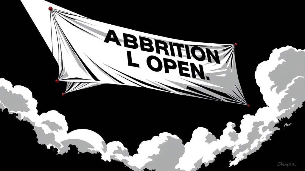 Abortion Pill Banner Towed Over US Open on Father's Day