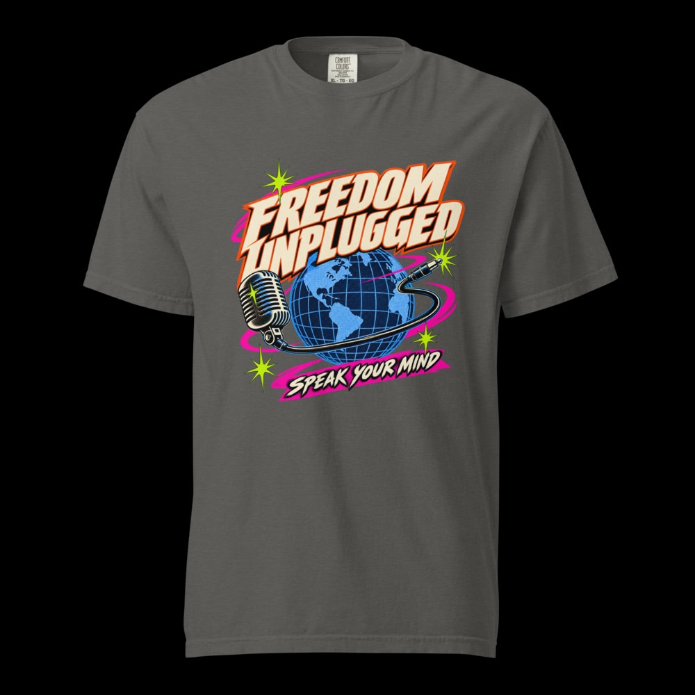 Freedom Unplugged 90s T-Shirt - Pepper - front
