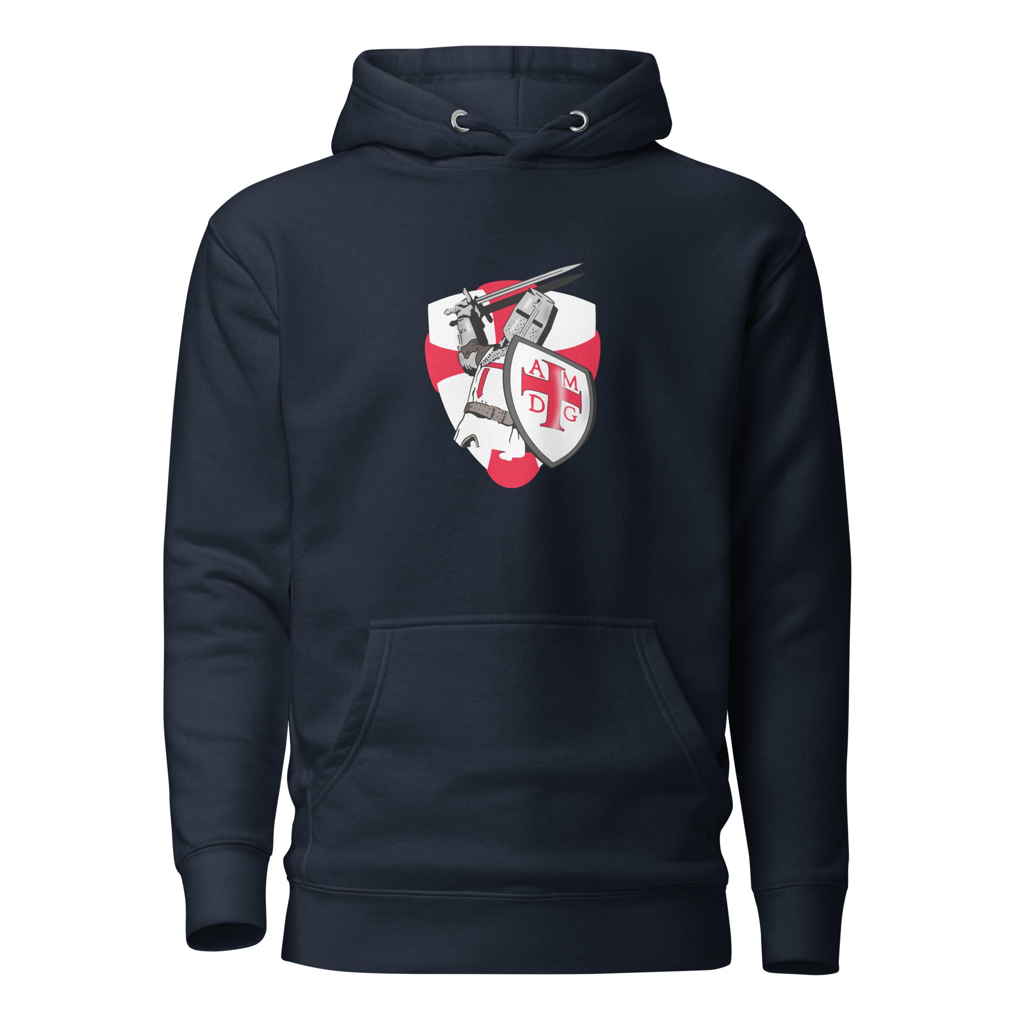 For the Greater Glory of God AMDG Crusader Hoodie
