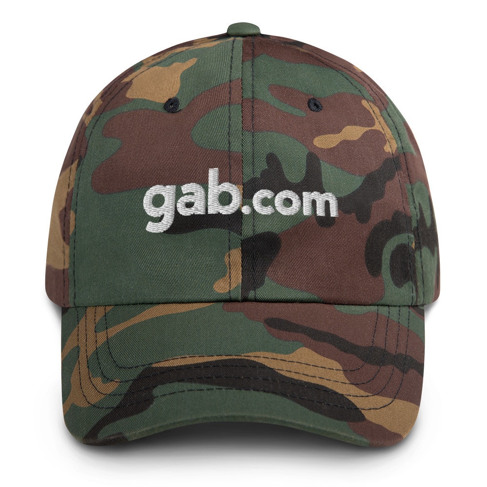 Gab.com Classic Wordmark Dad Hat - Green Camo
