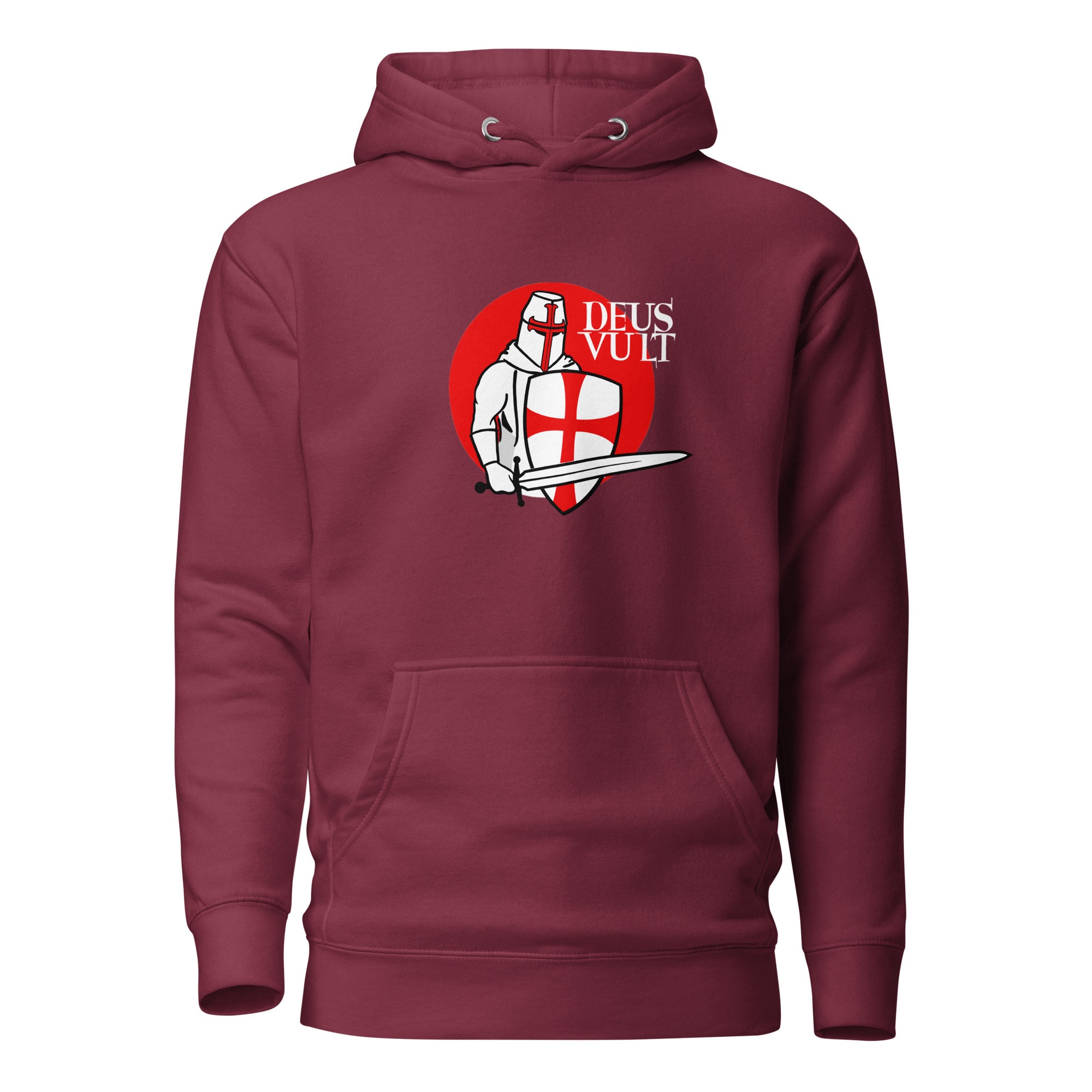 Deus Vult Crusader Shield Hoodie