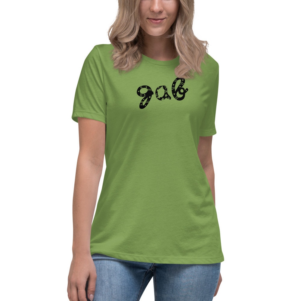 Doodle Gab Women’s Relaxed T-Shirt - Leaf