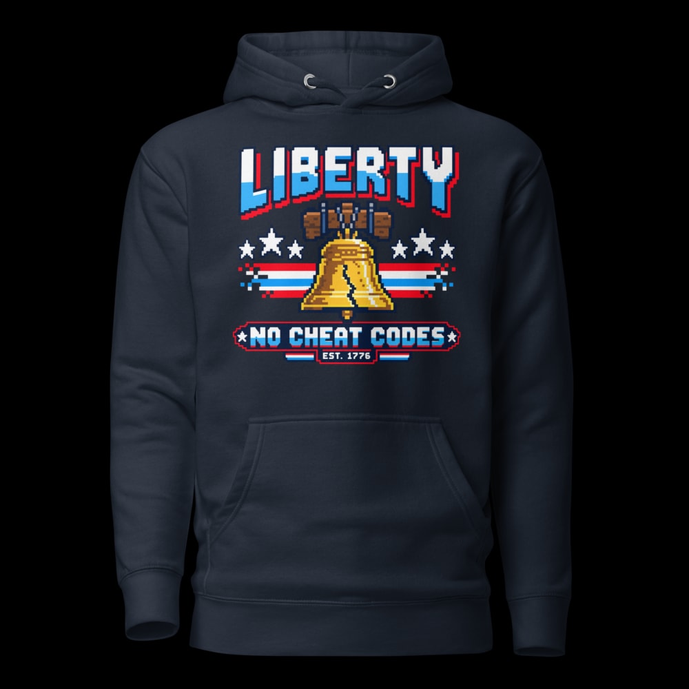 Liberty No Cheat Codes Hoodie - Navy Blazer - front