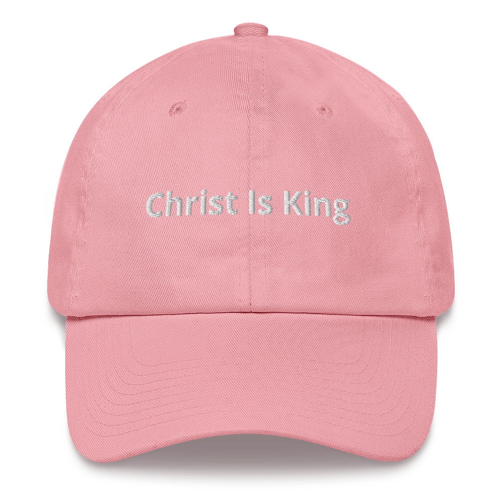 Christ Is King Classic Wordmark Dad Hat - Pink