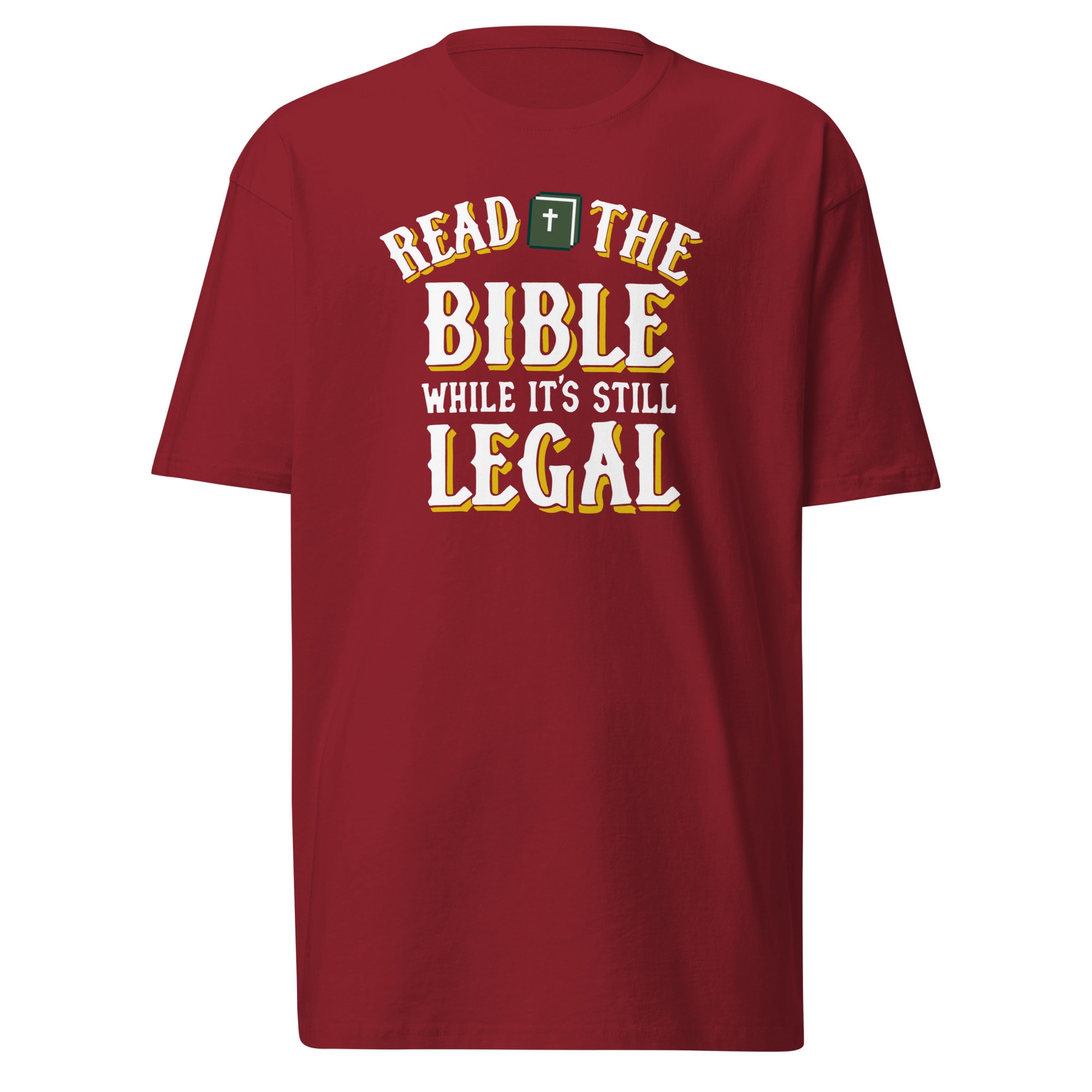 Read the Bible Christian T-Shirt - Brick Red