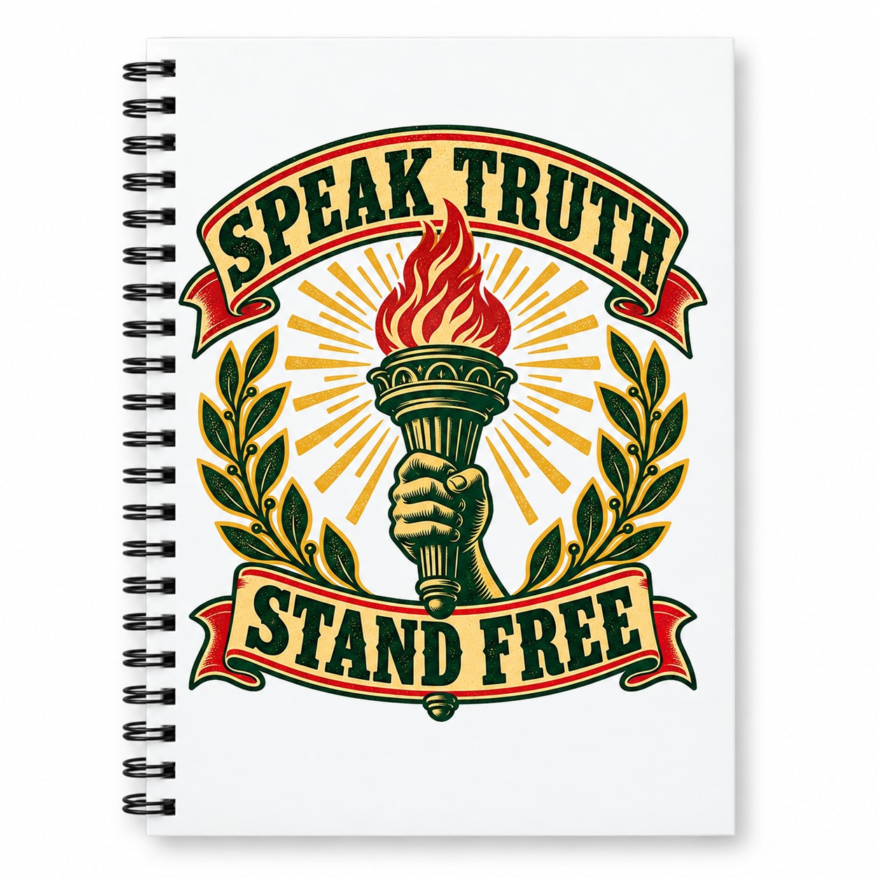 Speak Truth, Stand Free Notebook