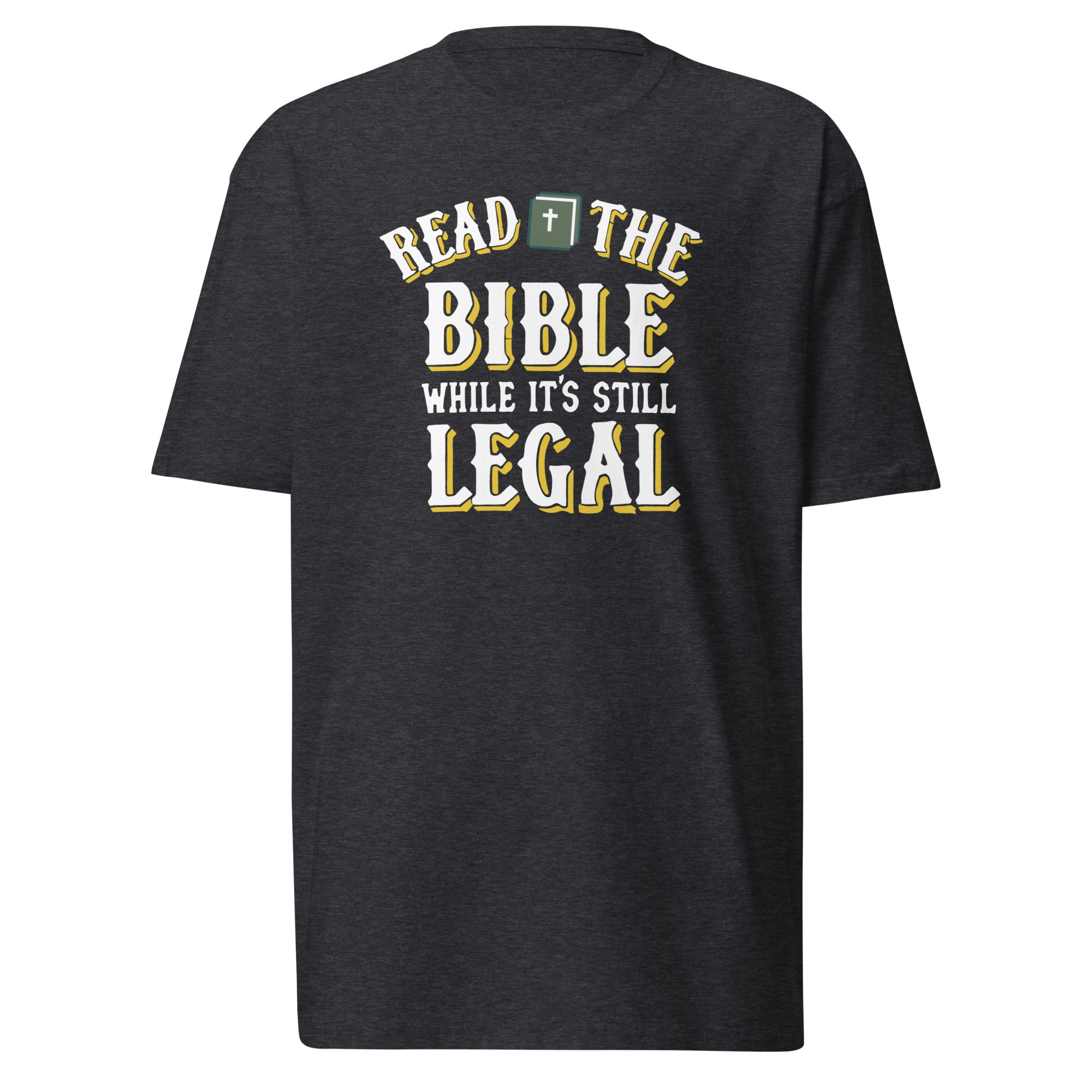 Read the Bible Christian T-Shirt - Charcoal Heather