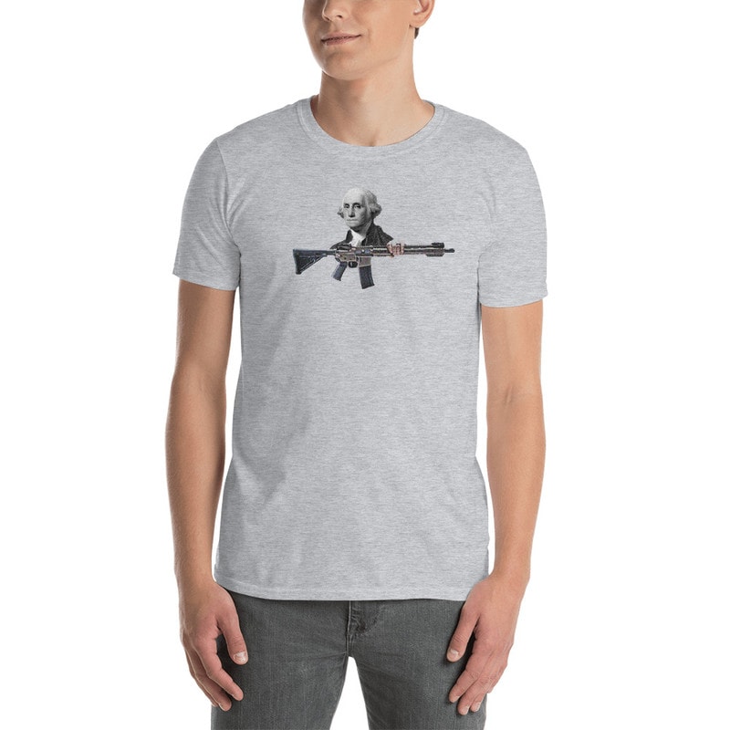 Based George Armed Washington T-Shirt - Sport Grey