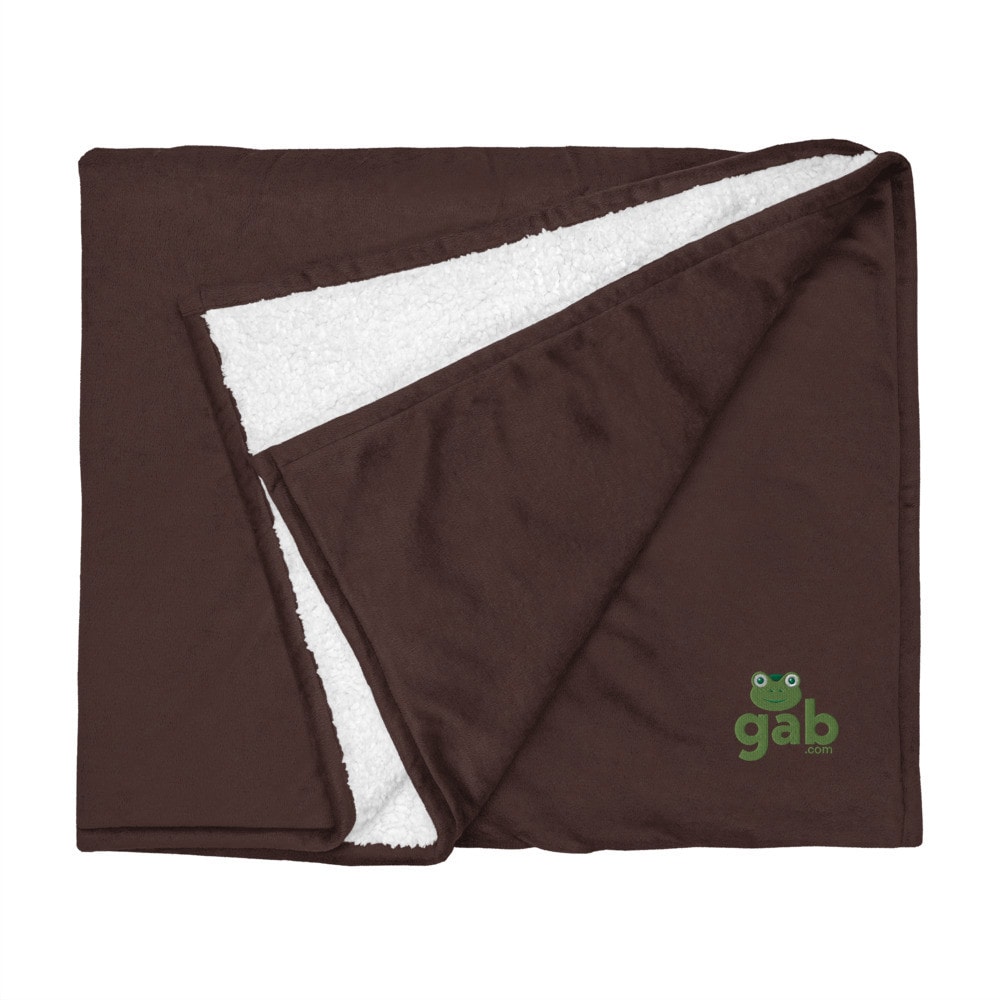 Gabby & Gab.com Premium Sherpa Blanket - Brown