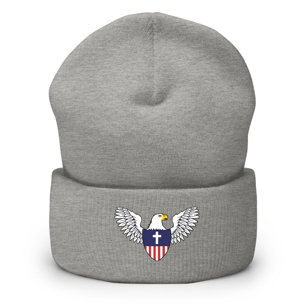 Christian Nationalist Eagle Shield Beanie