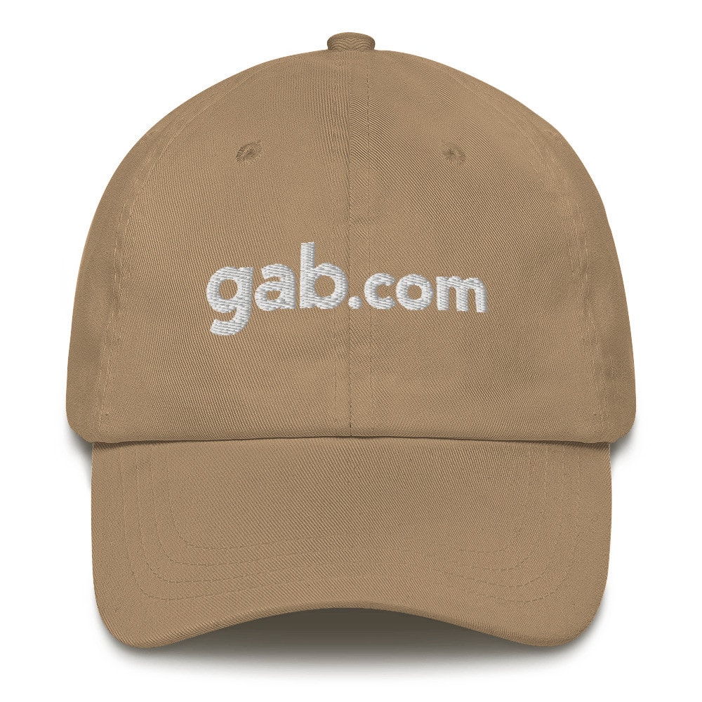 Gab.com Classic Wordmark Dad Hat - Khaki