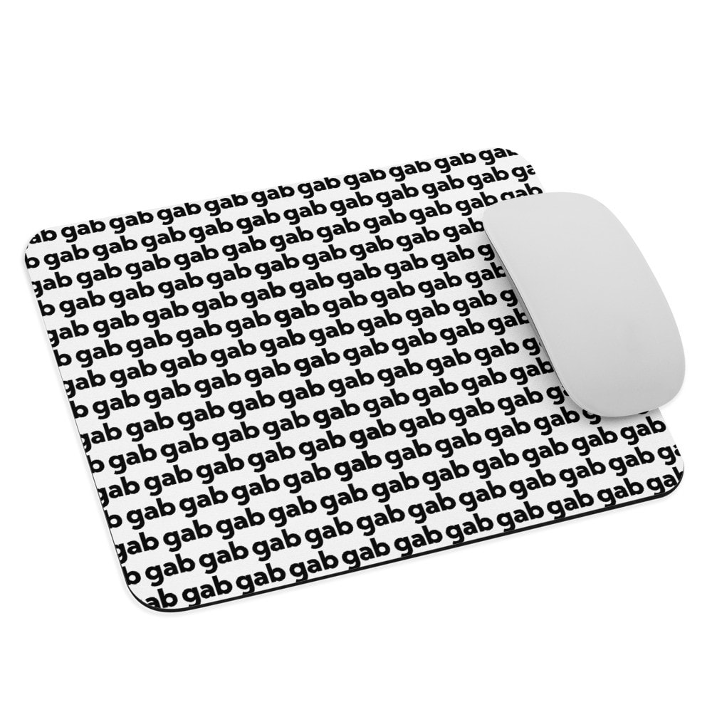 Gab Mouse Pad (Black/White)