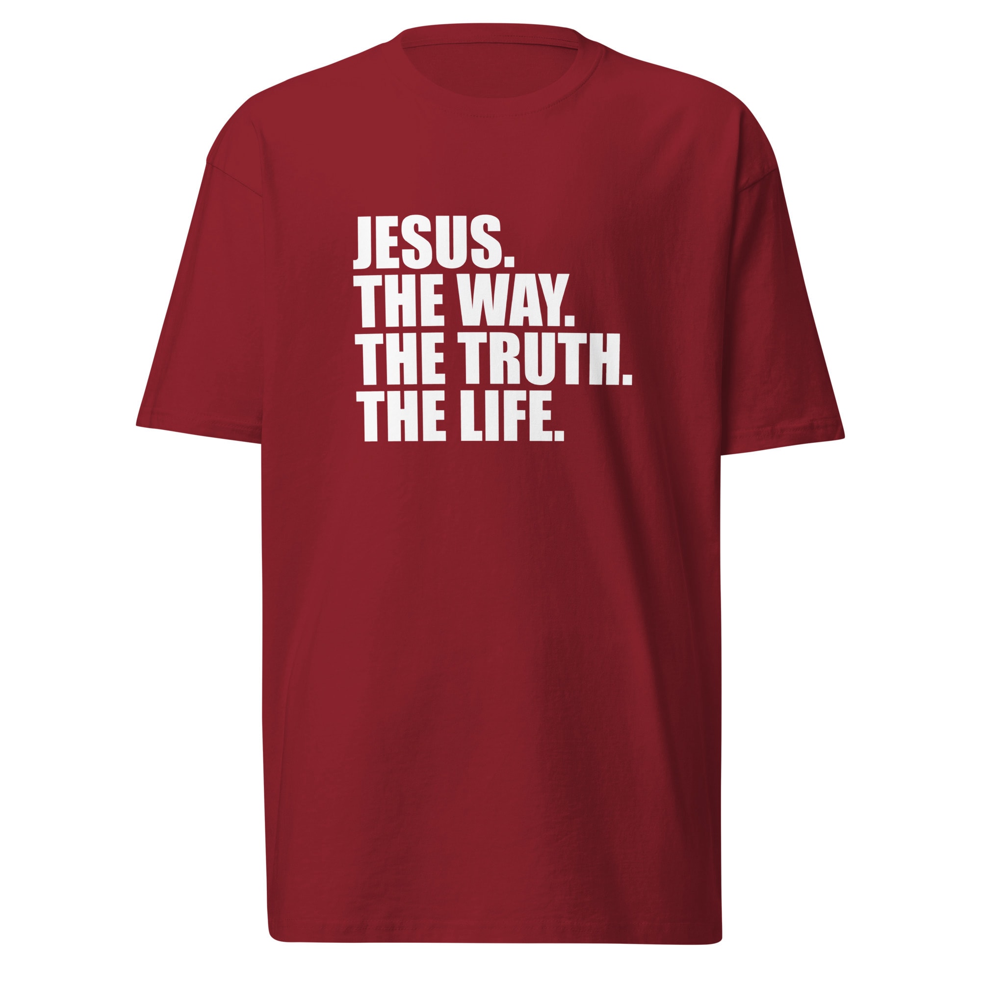 Jesus: The Way, The Truth, The Life T-Shirt - Brick Red