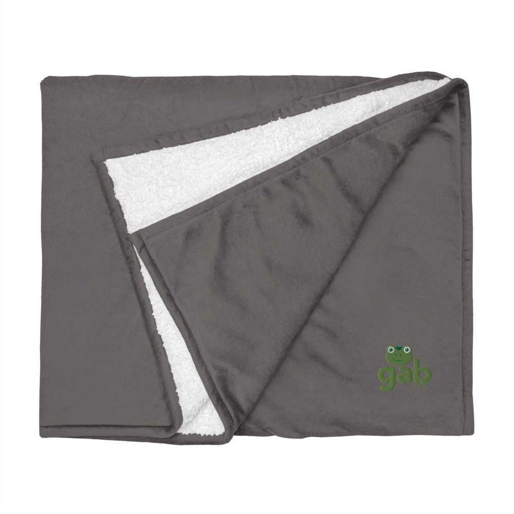 Gabby & Gab.com Premium Sherpa Blanket - Grey