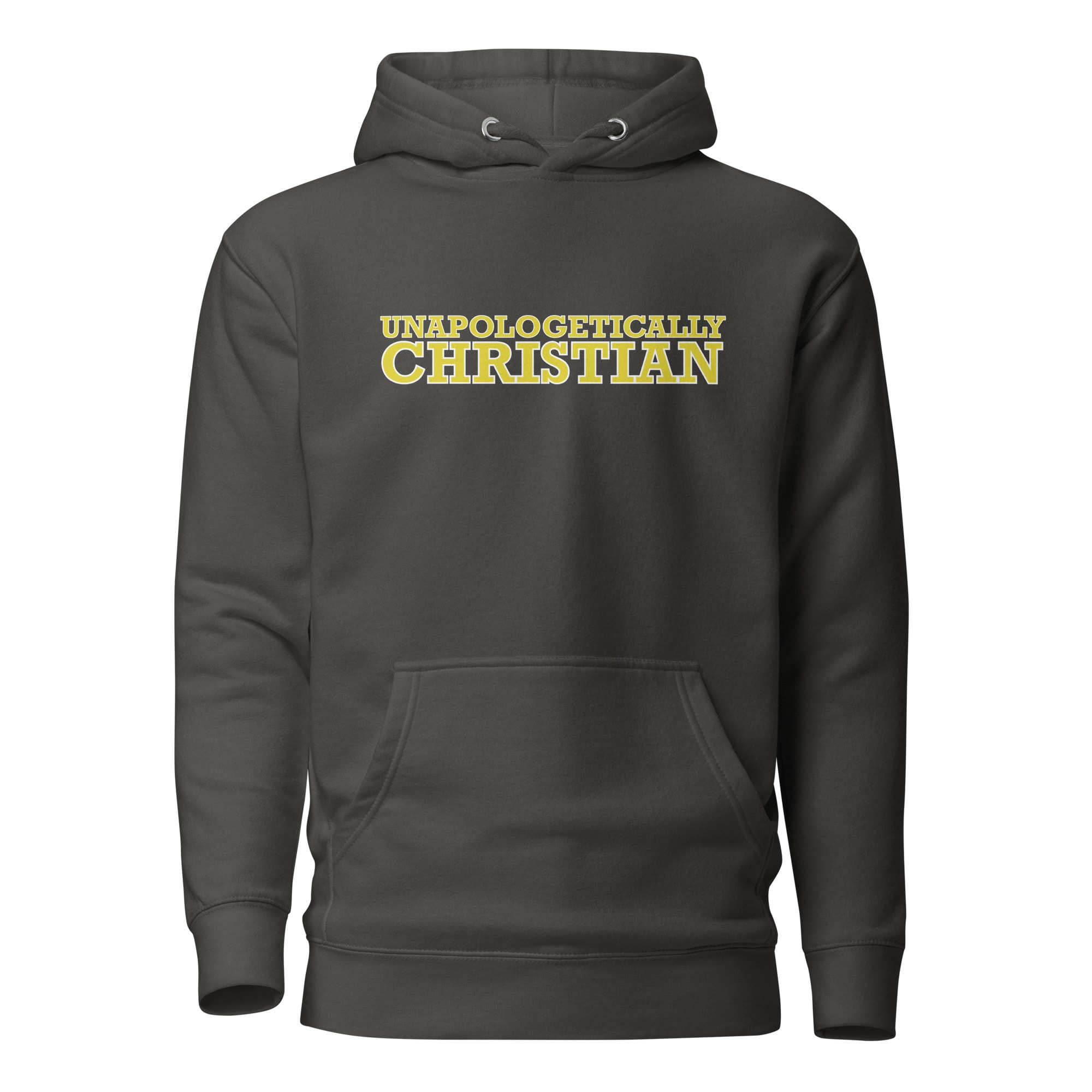 Unapologetically Christian Collegiate Hoodie - Vintage Black
