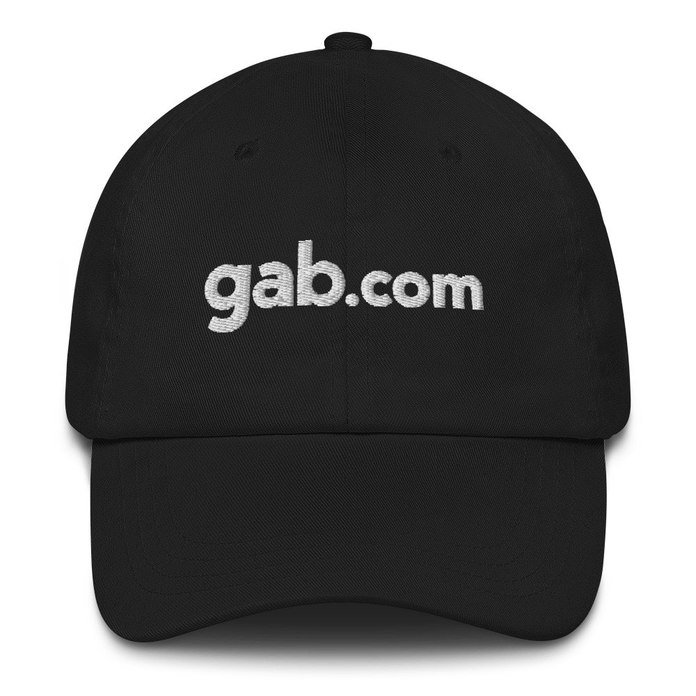 Gab.com Classic Wordmark Dad Hat - Black
