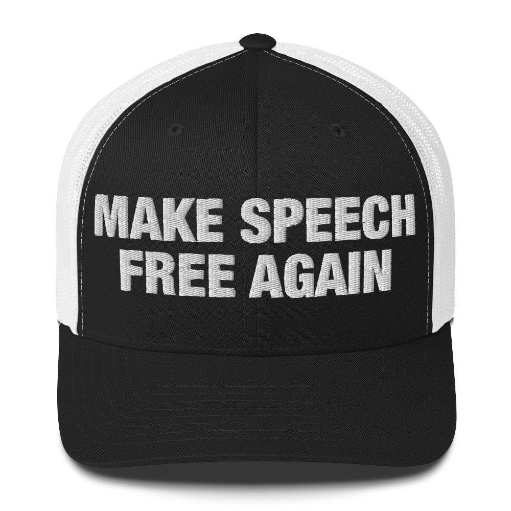 Make Speech Free Again Wordmark Trucker Hat