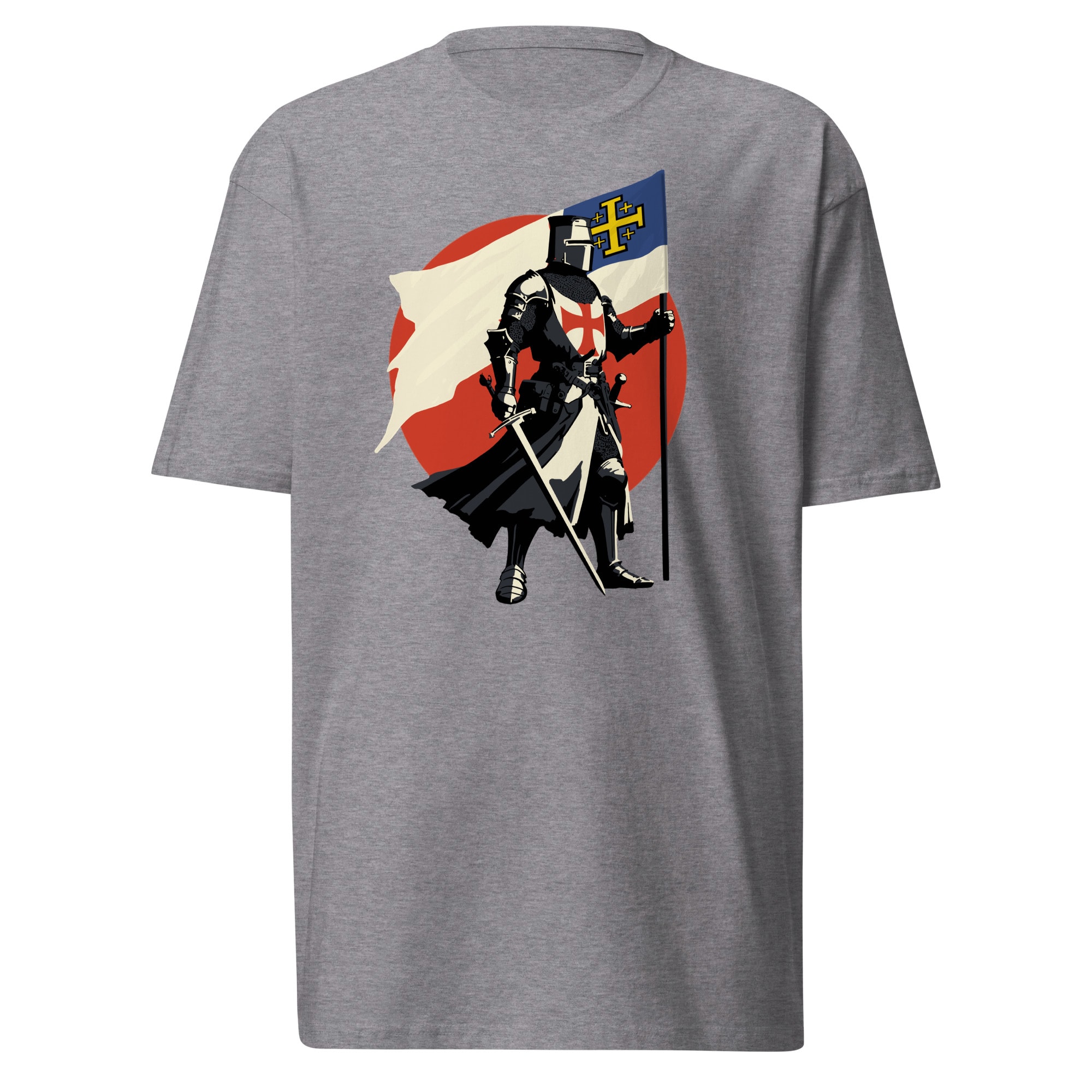 Jerusalem Crusader T-Shirt - Carbon Grey