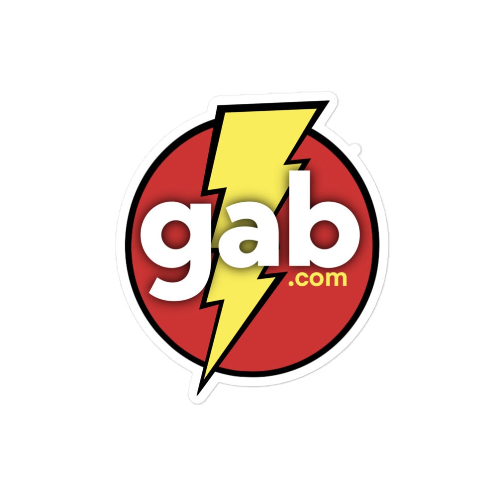 Lightning Strike Gab.com Sticker