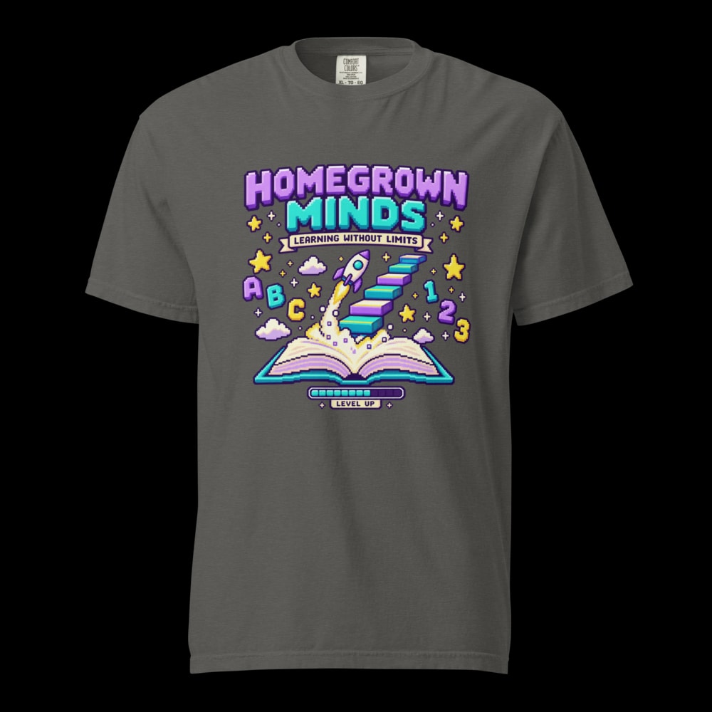 Homegrown Minds Level Up T-Shirt - Pepper - front