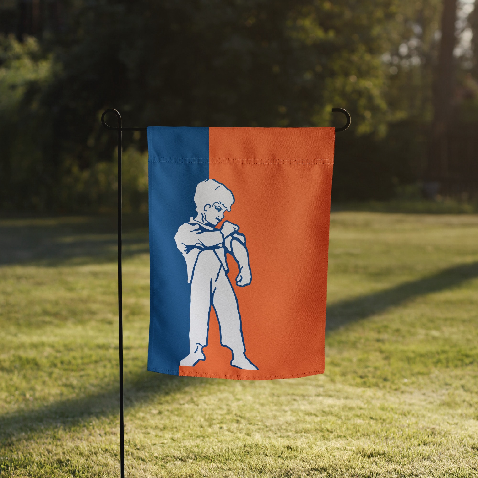 Orania Blue & Orange Garden Flag