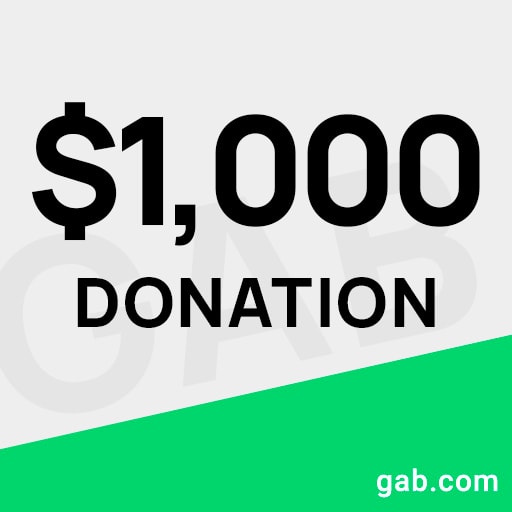 $1,000 Gab Donation