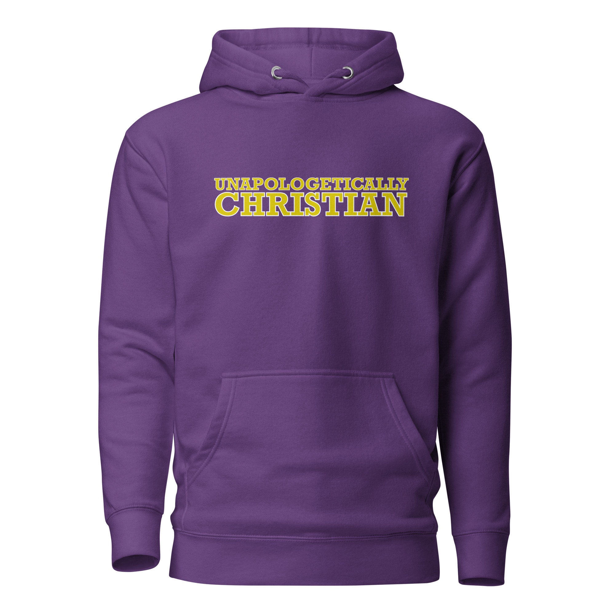 Unapologetically Christian Collegiate Hoodie - Purple