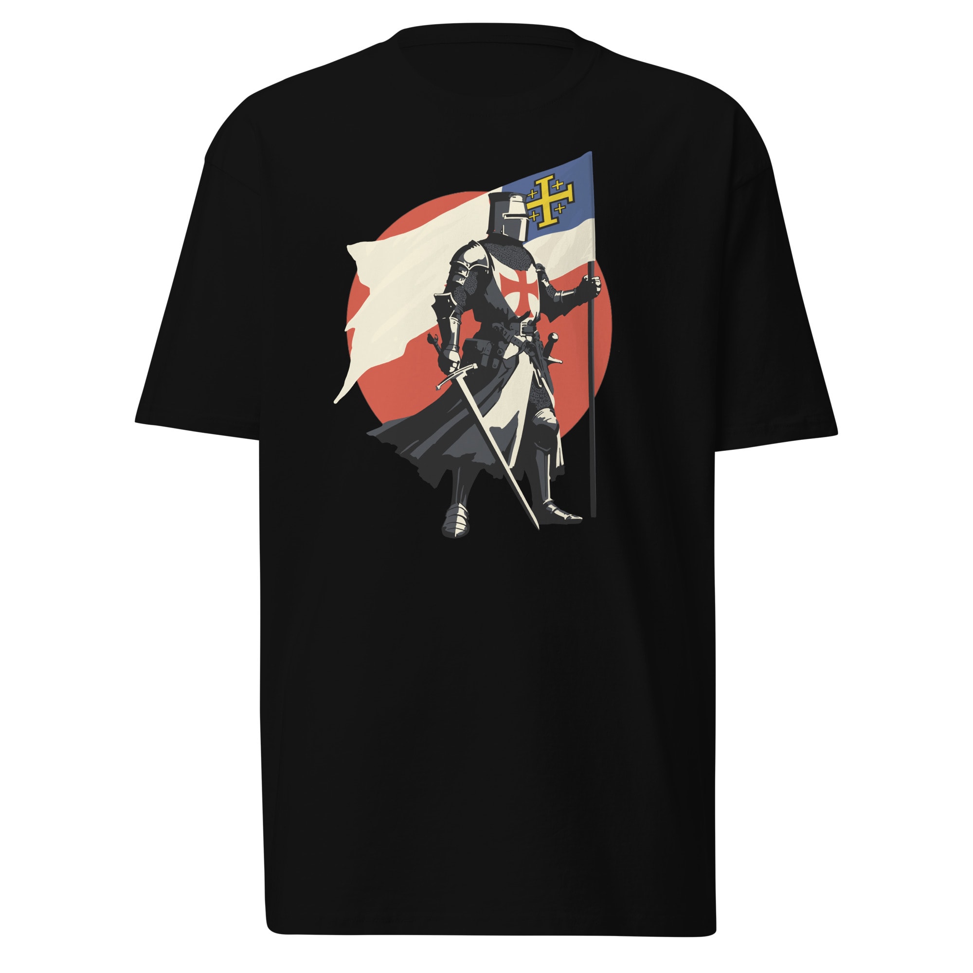 Jerusalem Crusader T-Shirt - Black