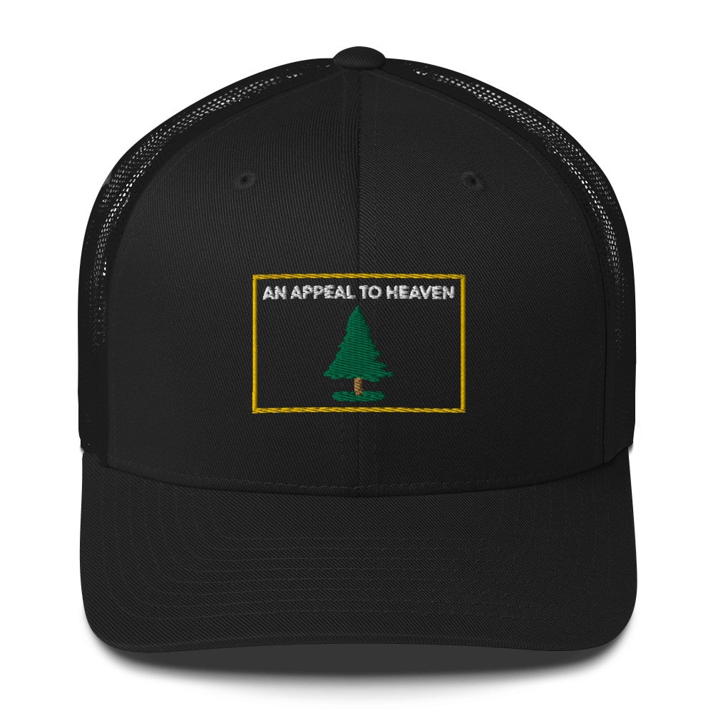 An Appeal to Heaven Bordered Pine Trucker Hat