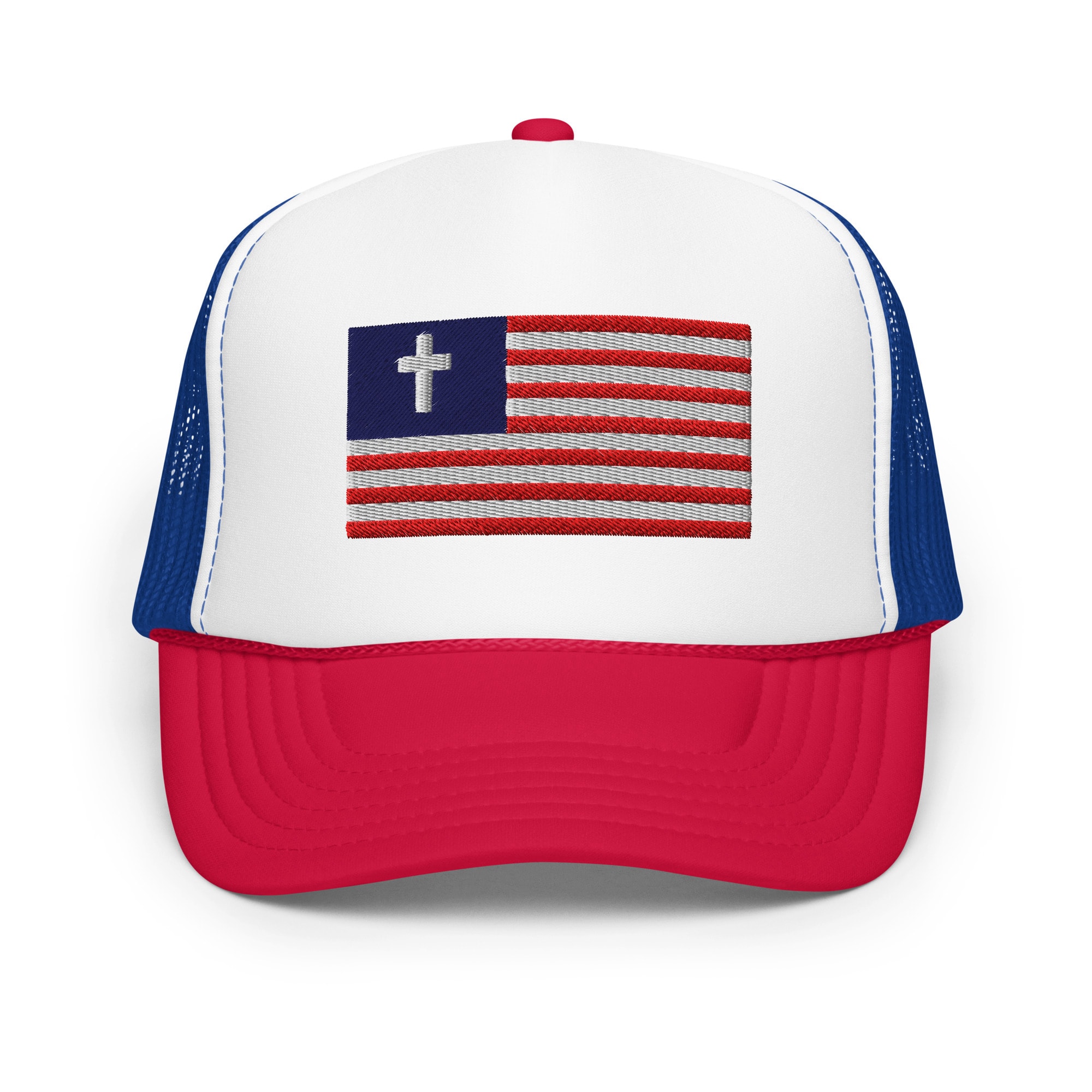 Christian Nationalist Flag Foam Trucker Hat