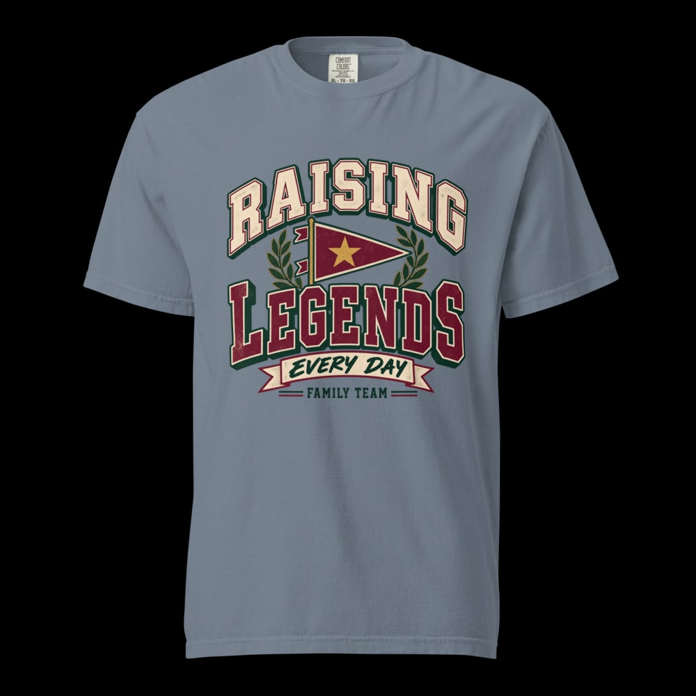 Raising Legends 90s T-Shirt - Blue Jean - front