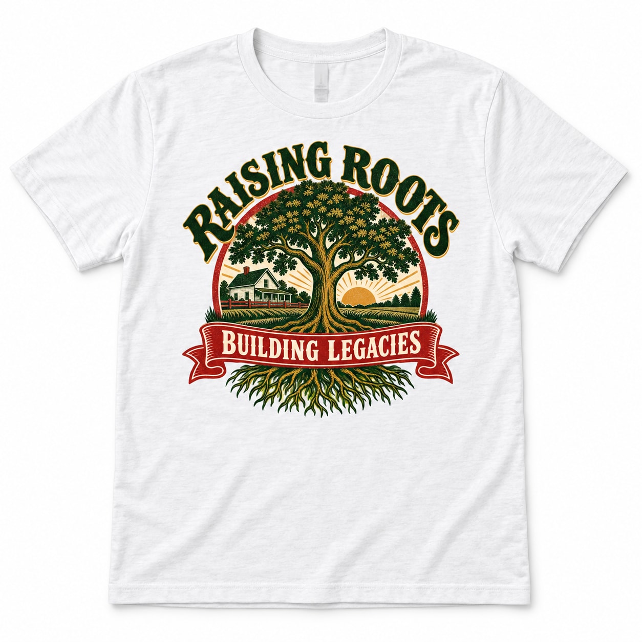 Raising Roots, Building Legacies Family T-Shirt