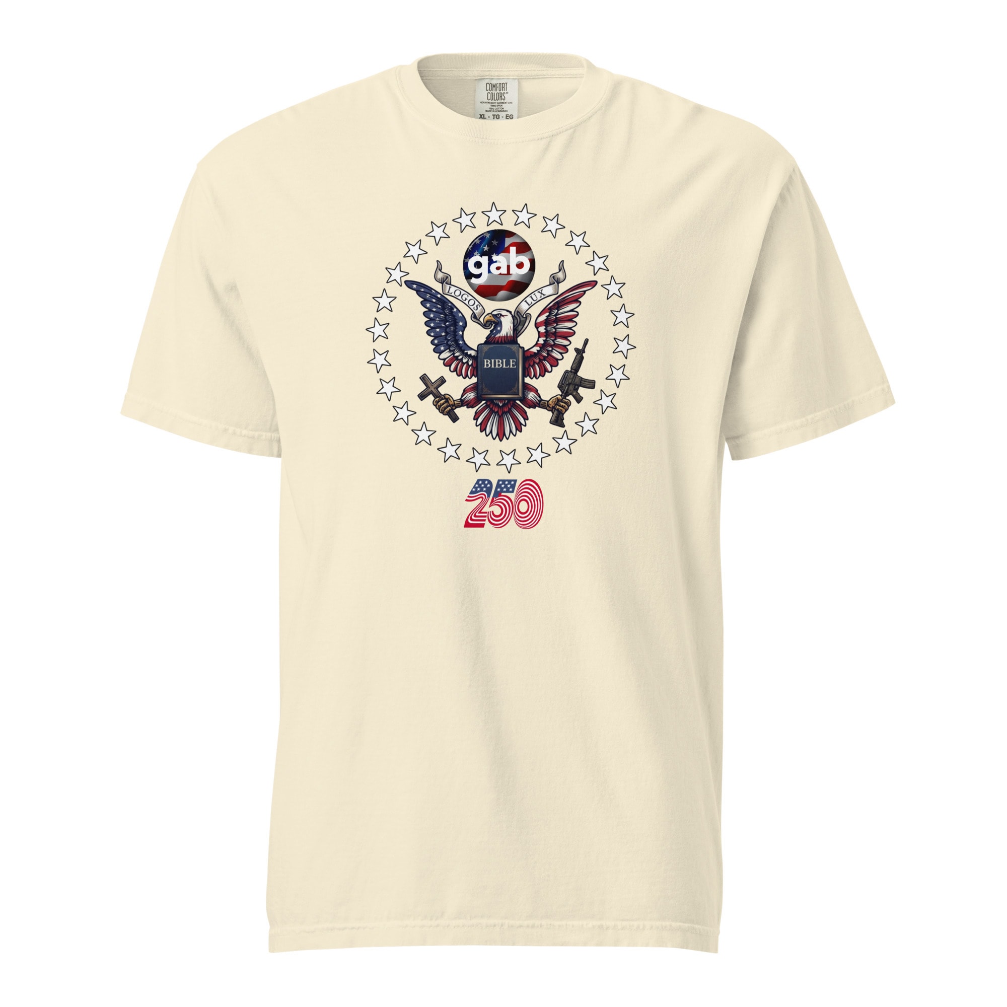 Gab Emblem America 250 T-Shirt - Ivory