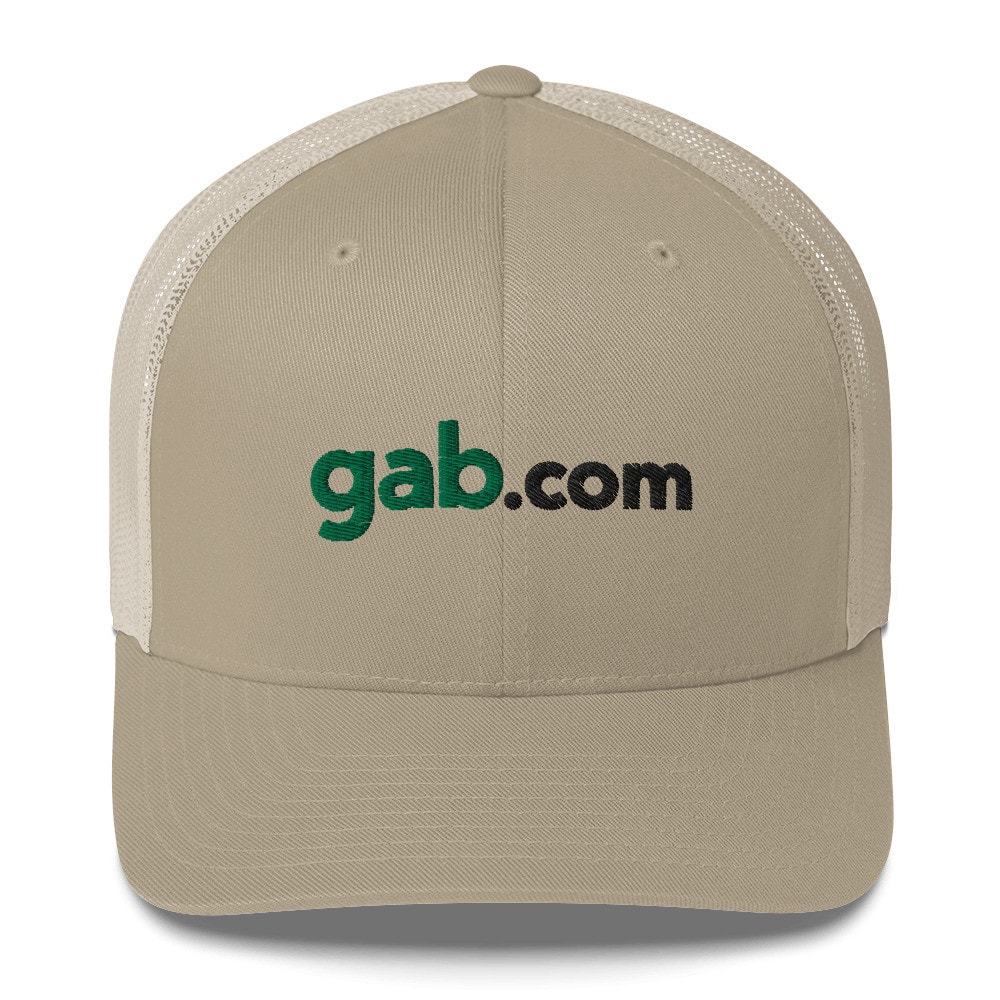 Green Gab.com Wordmark Trucker Hat