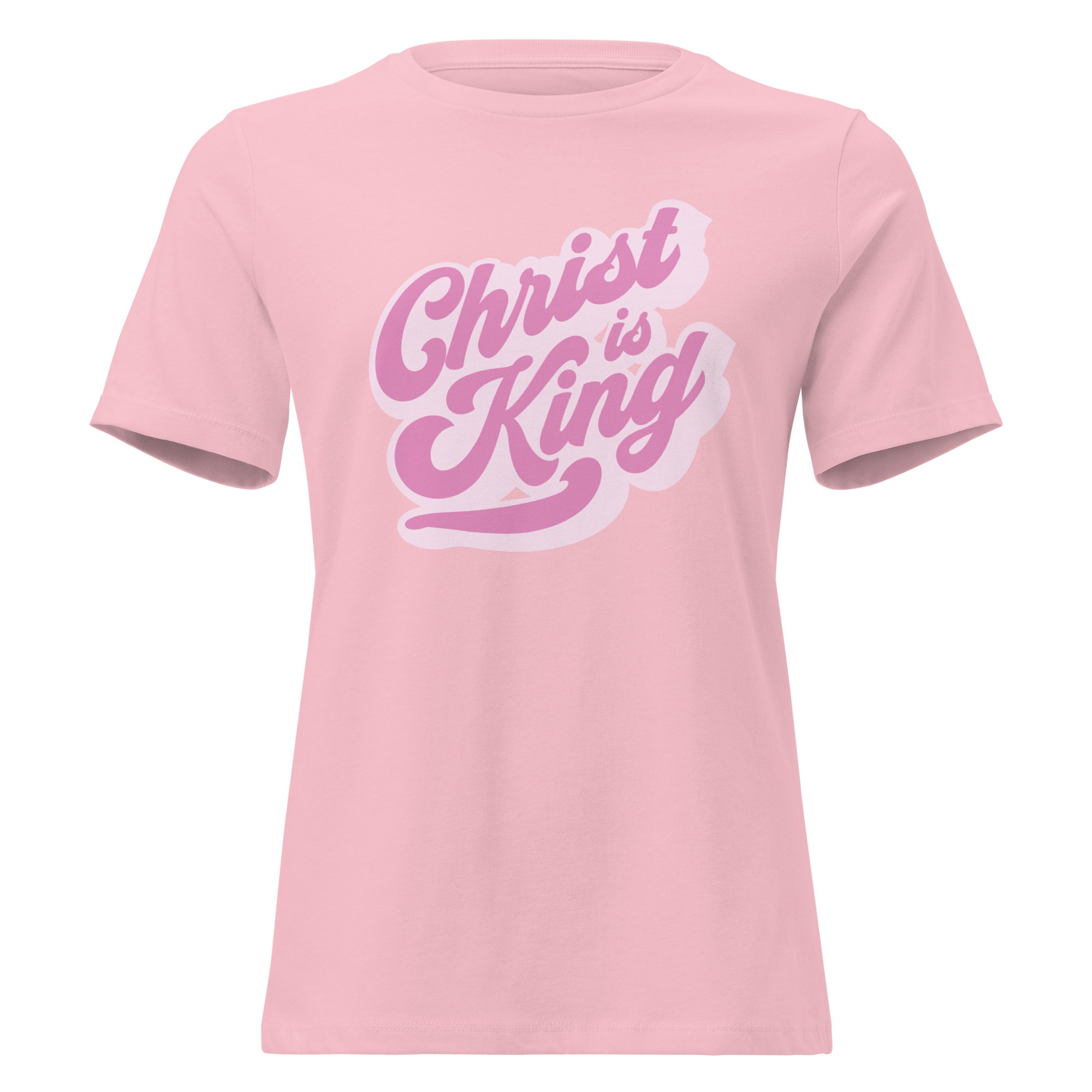 Christ Is King Retro Script Women’s T-Shirt
