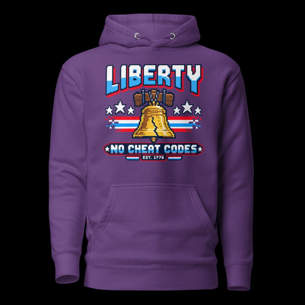 Liberty No Cheat Codes Hoodie - Purple - front