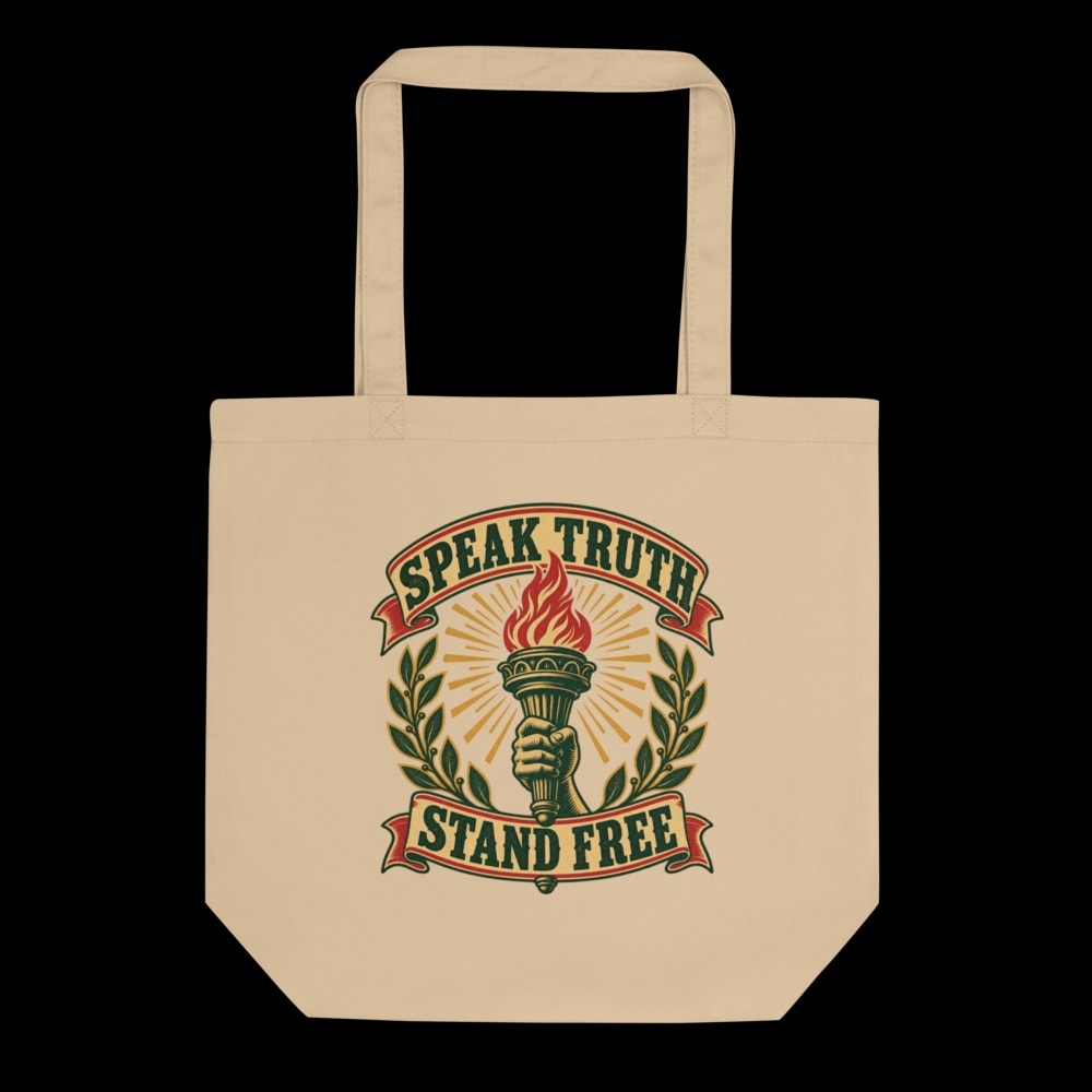 Speak Truth, Stand Free Tote Bag