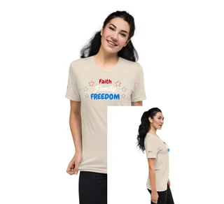Faith Family Freedom Women's T-Shirt - Tan