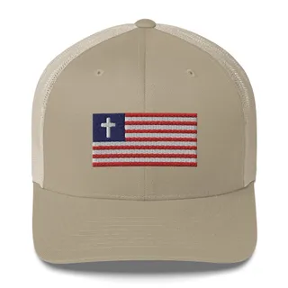 Christian Nationalist Trucker Hat - Khaki
