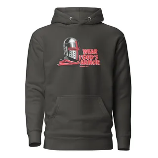Wear God's Armor Hoodie - Vintage Black