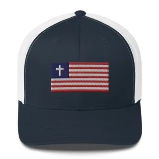 Christian Nationalist Trucker Hat - Navy