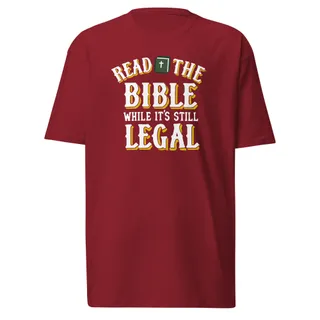 Read The Bible T-Shirt - Brick Red