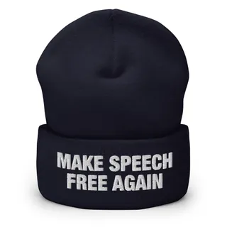 Make Speech Free Again Beanie - Navy