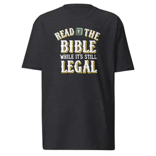 Read The Bible T-Shirt - Charcoal Heather