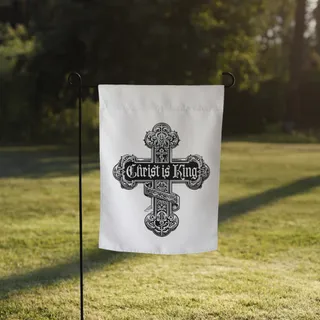 Christ Is King Garden Flag