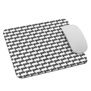 Gab Mouse Pad (Black/White)