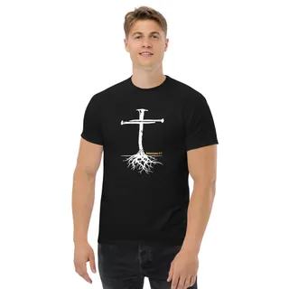 Colossians 2:7 Men's T-Shirt - Black