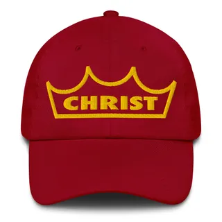 Christ Crown Hat - Cranberry