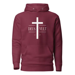Deus Vult Cross Hoodie