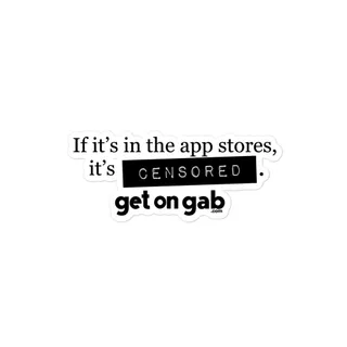 In the App Stores, It's Censored Sticker